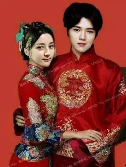 鹿晗迪丽热巴相似照片,跨越时空的美丽邂逅